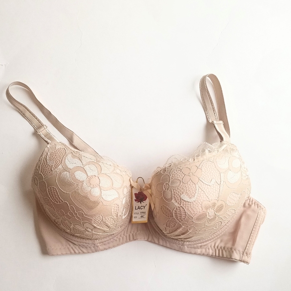 Other - Lace Push Up Bra 40C Women's Plus Size Bra Tan NWT